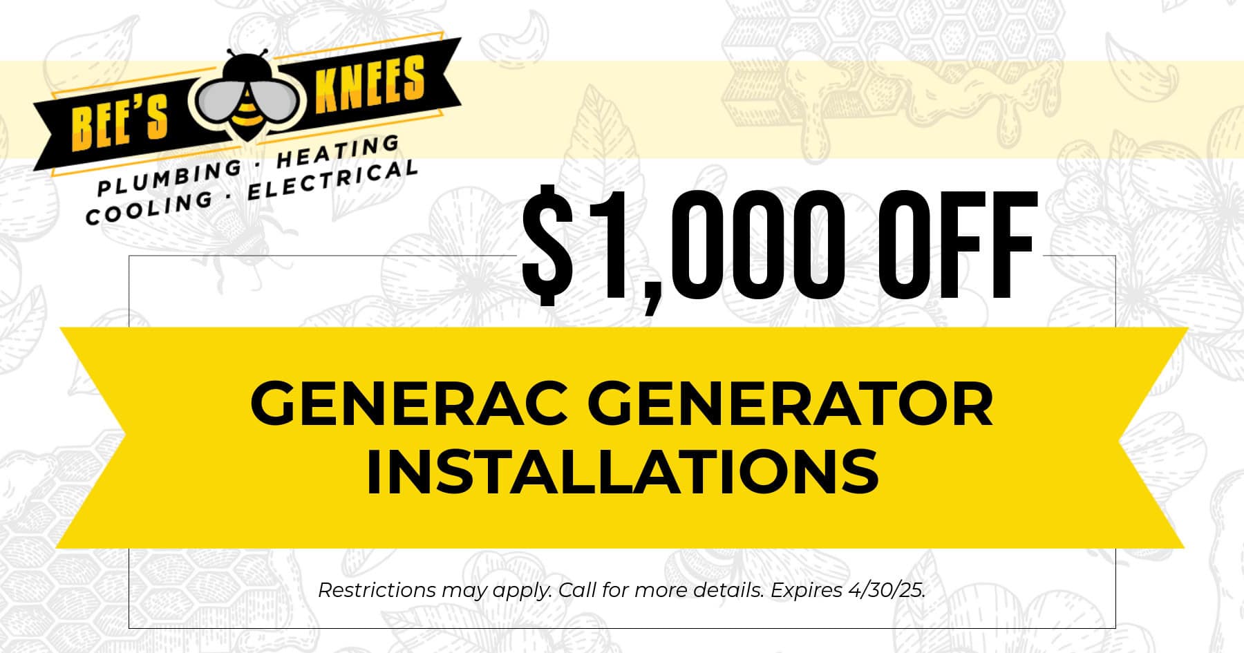 ,000 OFF Generac Generator Installations.