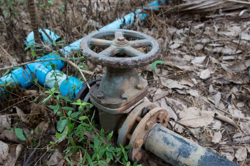 Common Sewer Odors in Your Home: What’s That Smell? The water valve on the pipe in farm.